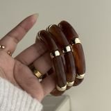 Amber Vein Resin Stretch Cuff