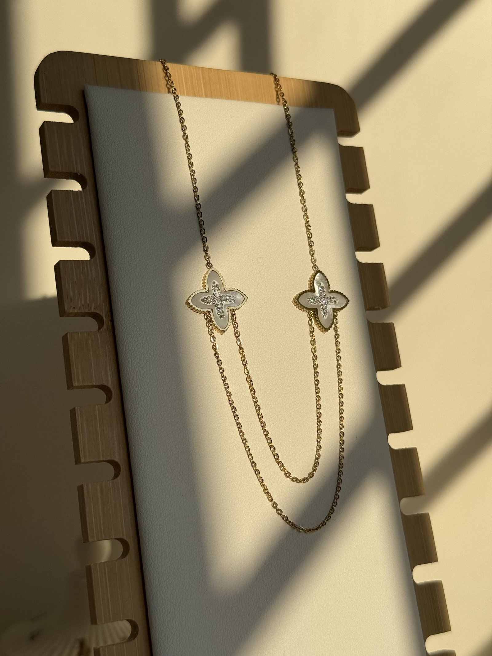 Venetia Bloom Dual Chain Necklace