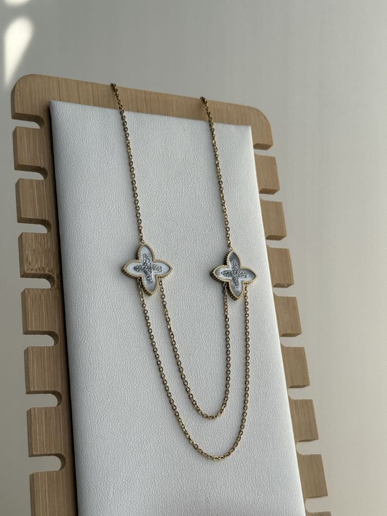 Venetia Bloom Dual Chain Necklace