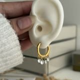 Aurora Quad Drop Huggie Earrings