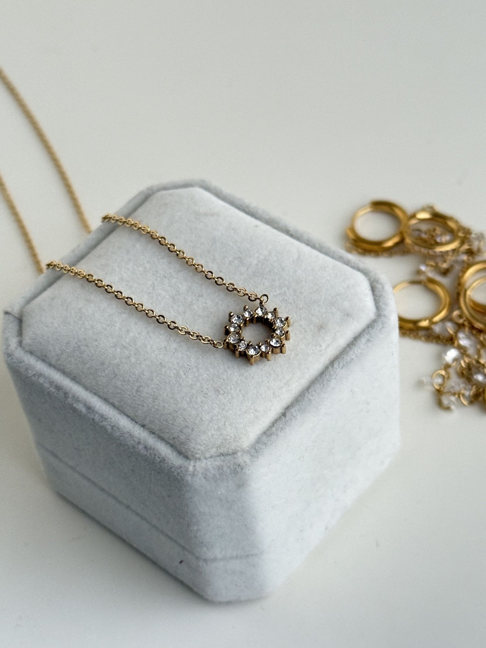 Celestia Halo Crystal Necklace