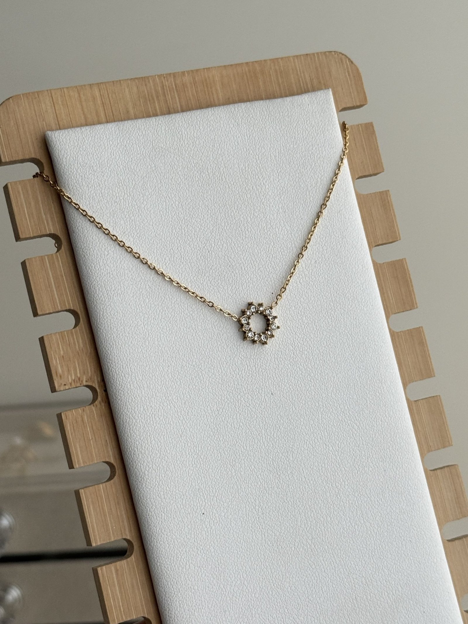 Celestia Halo Crystal Necklace