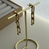 U-Link Drop Chain Earrings