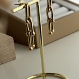 U-Link Drop Chain Earrings