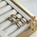 U-Link Drop Chain Earrings