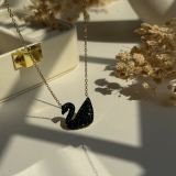 Aura Swan Pavé Necklace