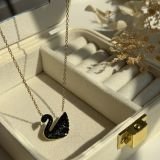 Aura Swan Pavé Necklace