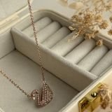 Celestine Swan Pavé Necklace