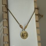 Aurex Medallion Greca Necklace