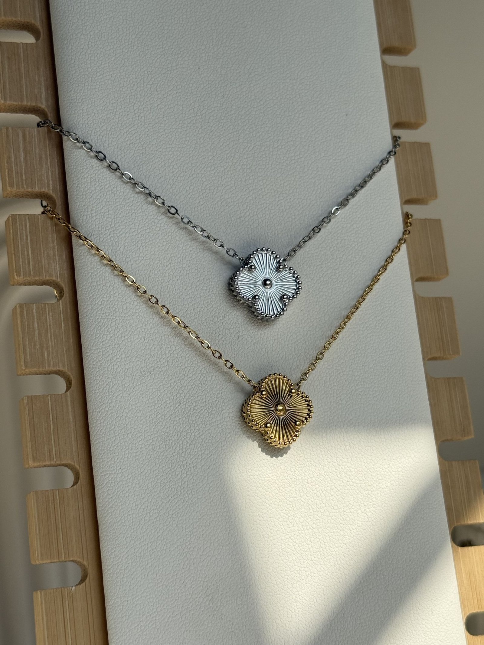 Velmora Laser Clover Necklace