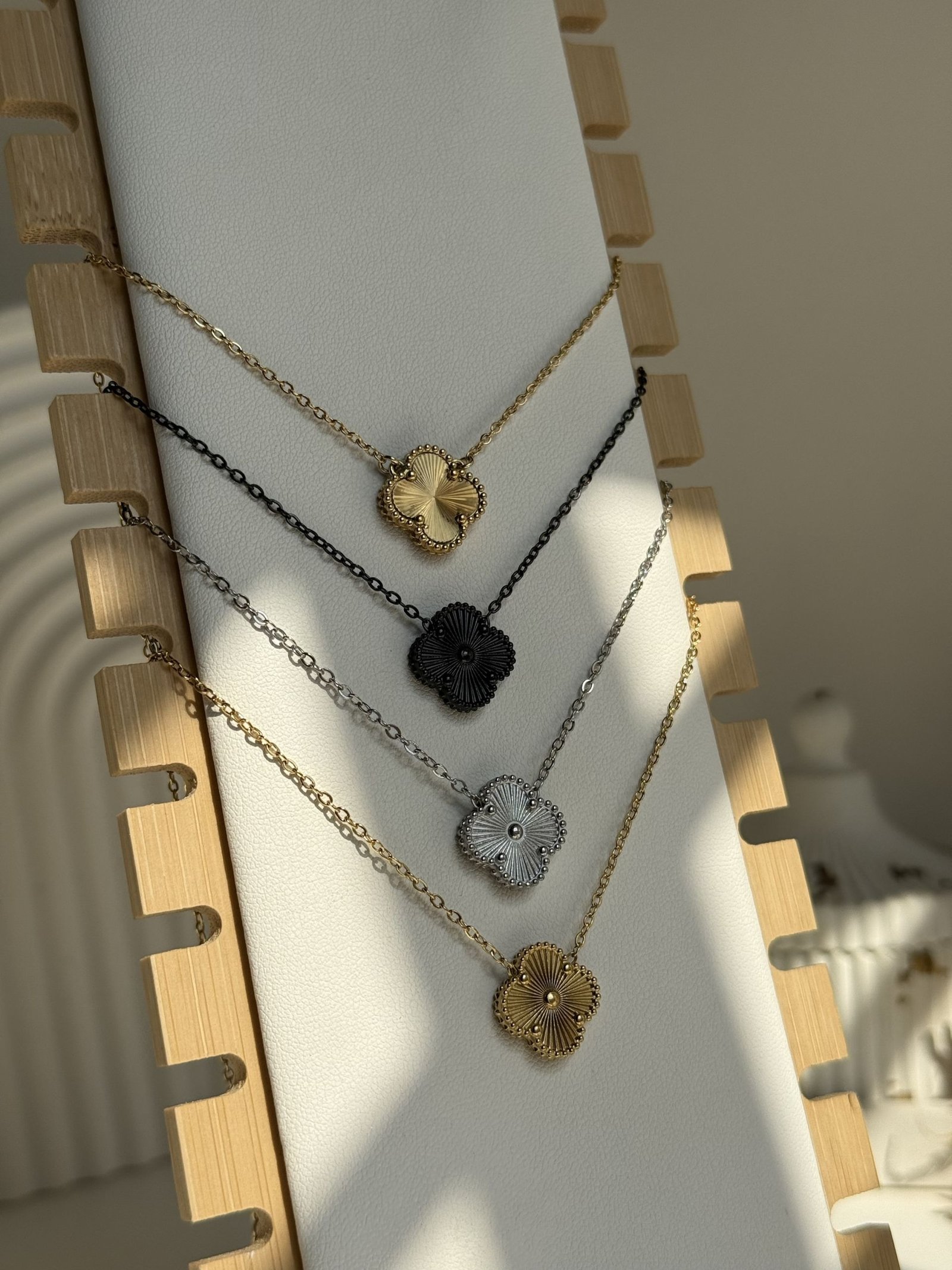 Velmora Laser Clover Necklace