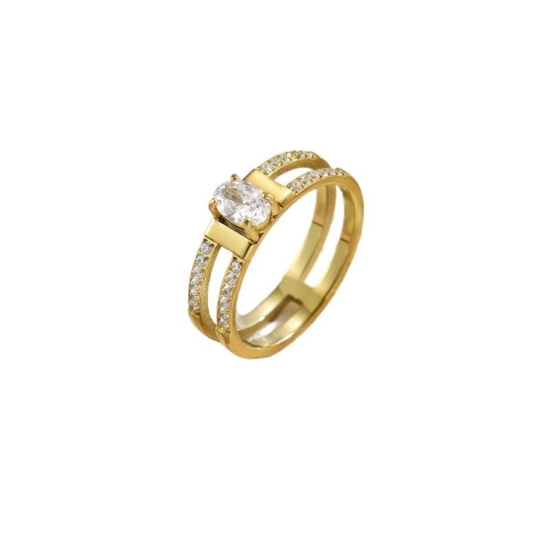 Celestia Twin Halo Ring