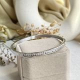 Lunara Diamond Line Bangle