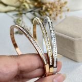 Lunara Diamond Line Bangle