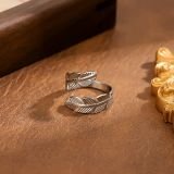 Feather Wrap Open Ring