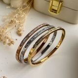 Lunara Diamond Line Bangle