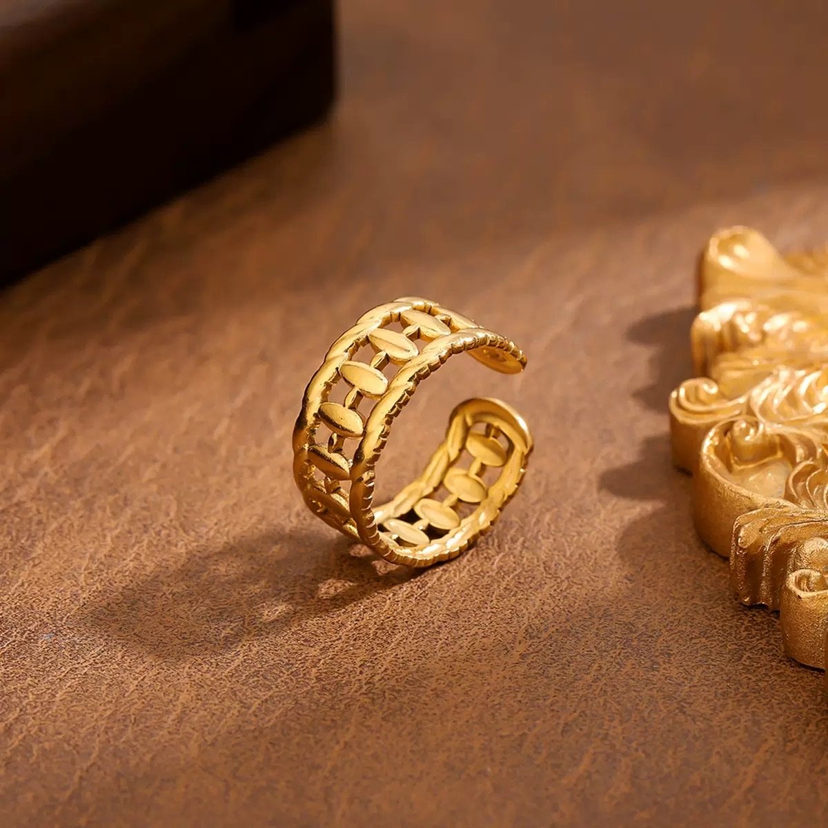 Lattice Link Open Ring