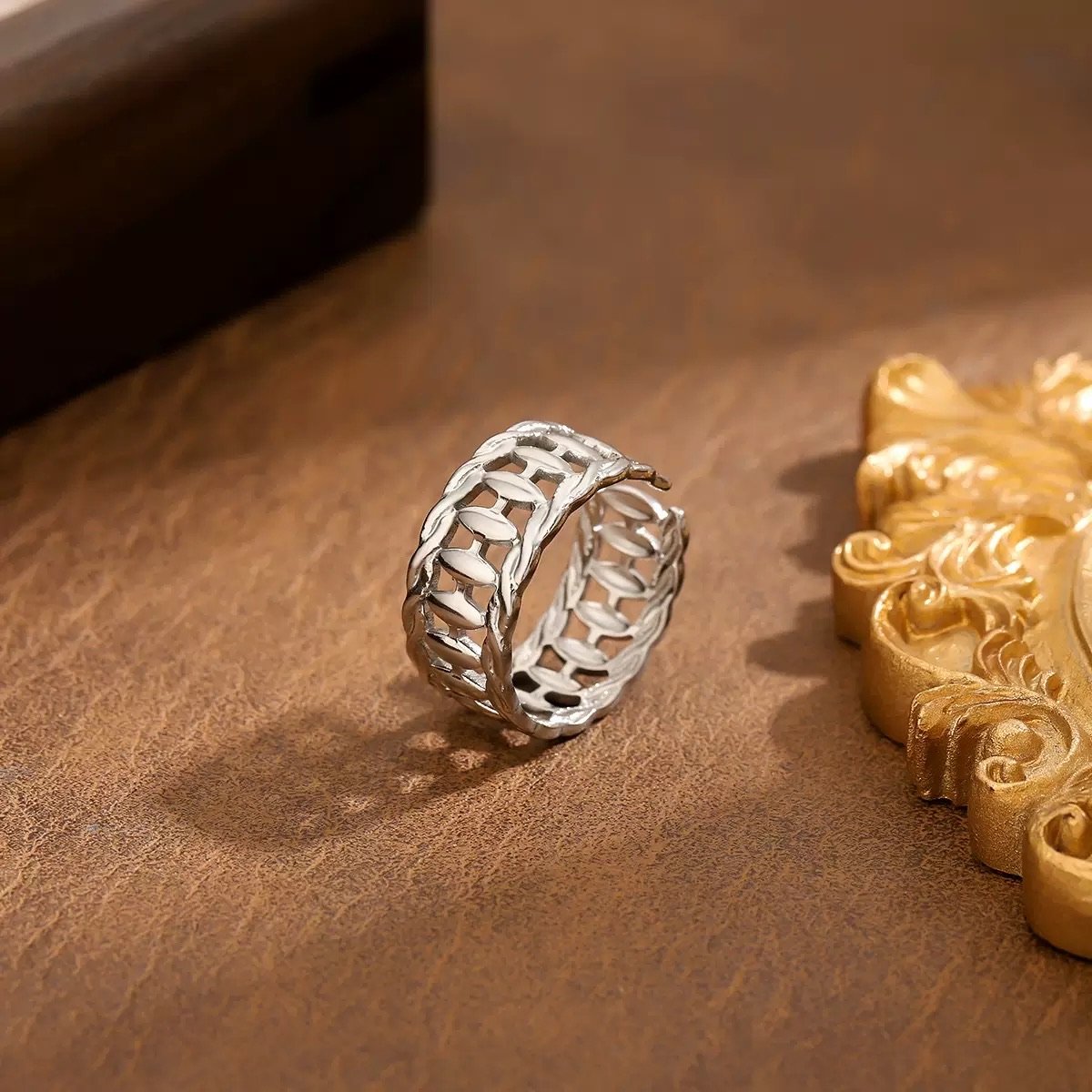 Lattice Link Open Ring