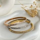 Lunara Diamond Line Bangle