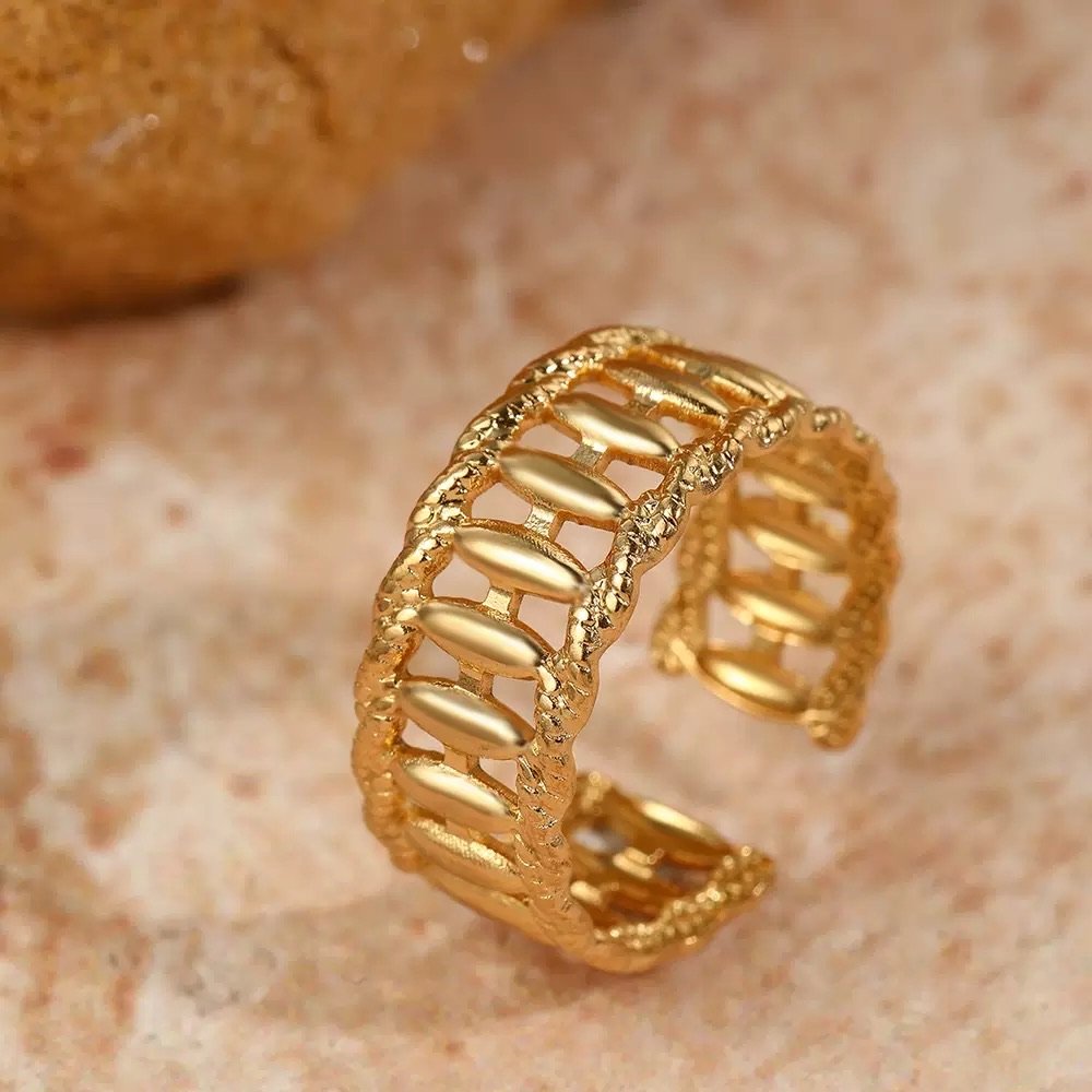 Lattice Link Open Ring