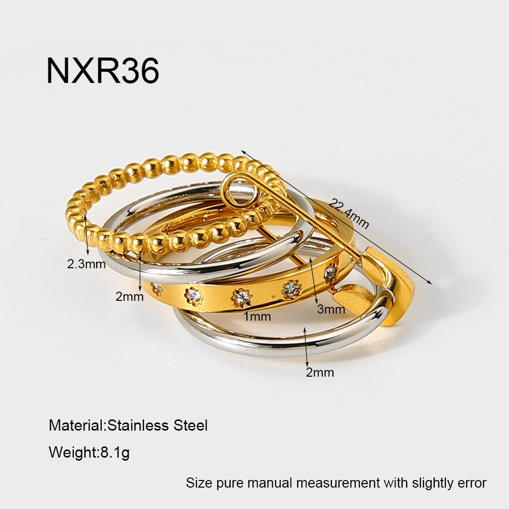 Aurora Quad Diamond Stack Ring