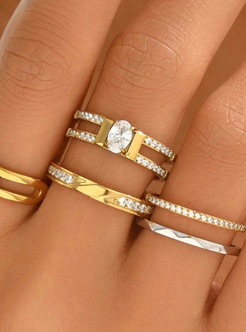 Celestia Twin Halo Ring