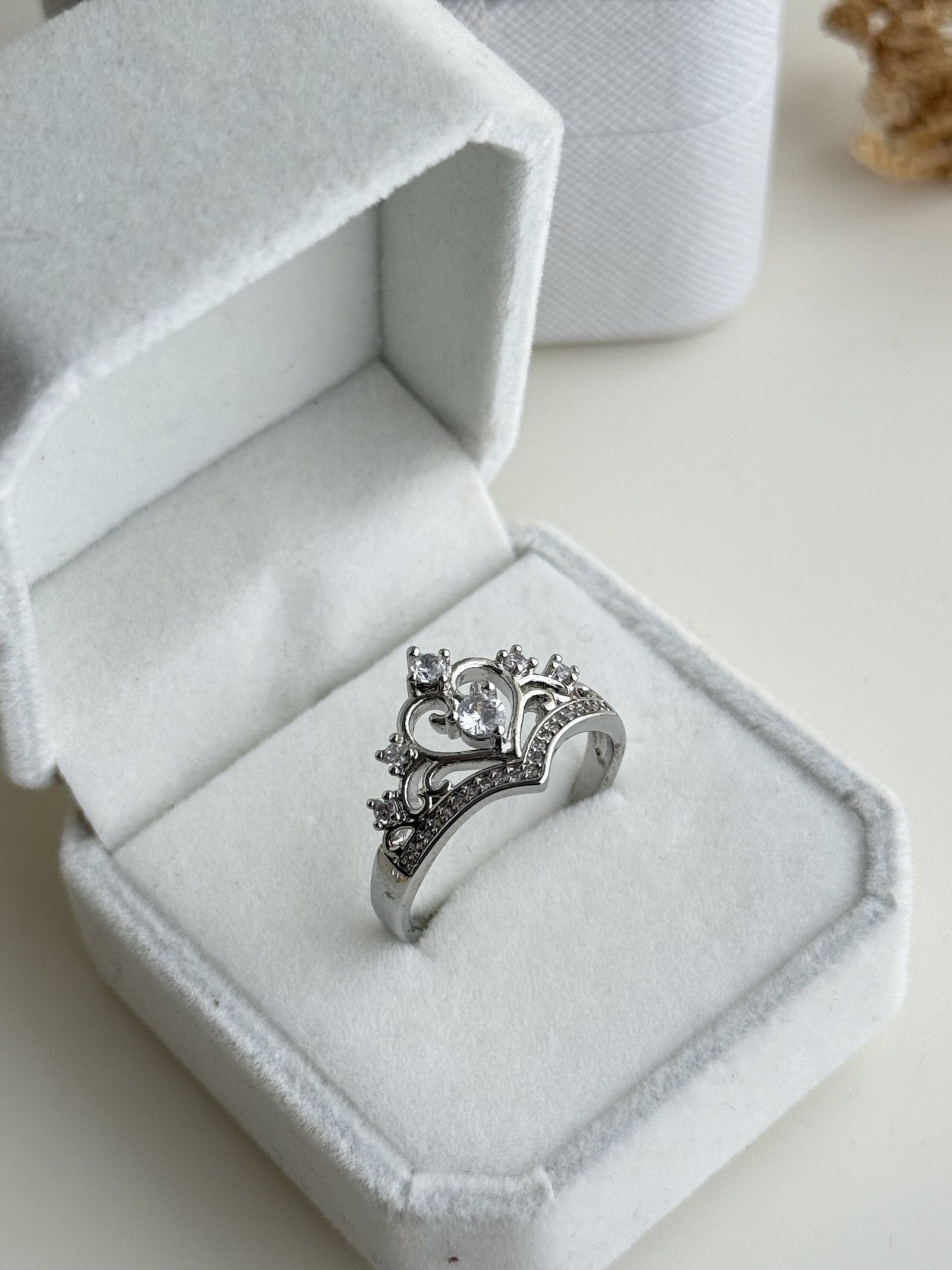 Celestia Crown Heart Ring