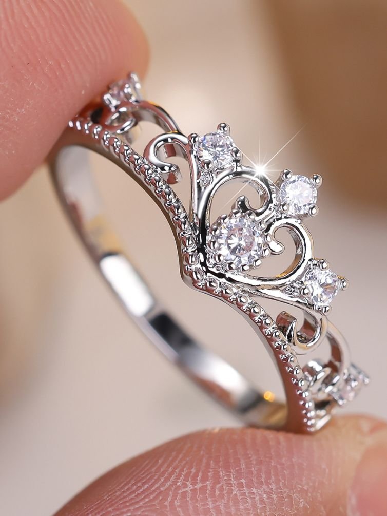 Celestia Crown Heart Ring