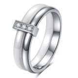 Trinity Barline Crystal Ring