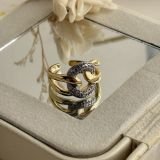 Celeste Knot Pavé Ring