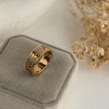 Amour Pavé Love Band Ring
