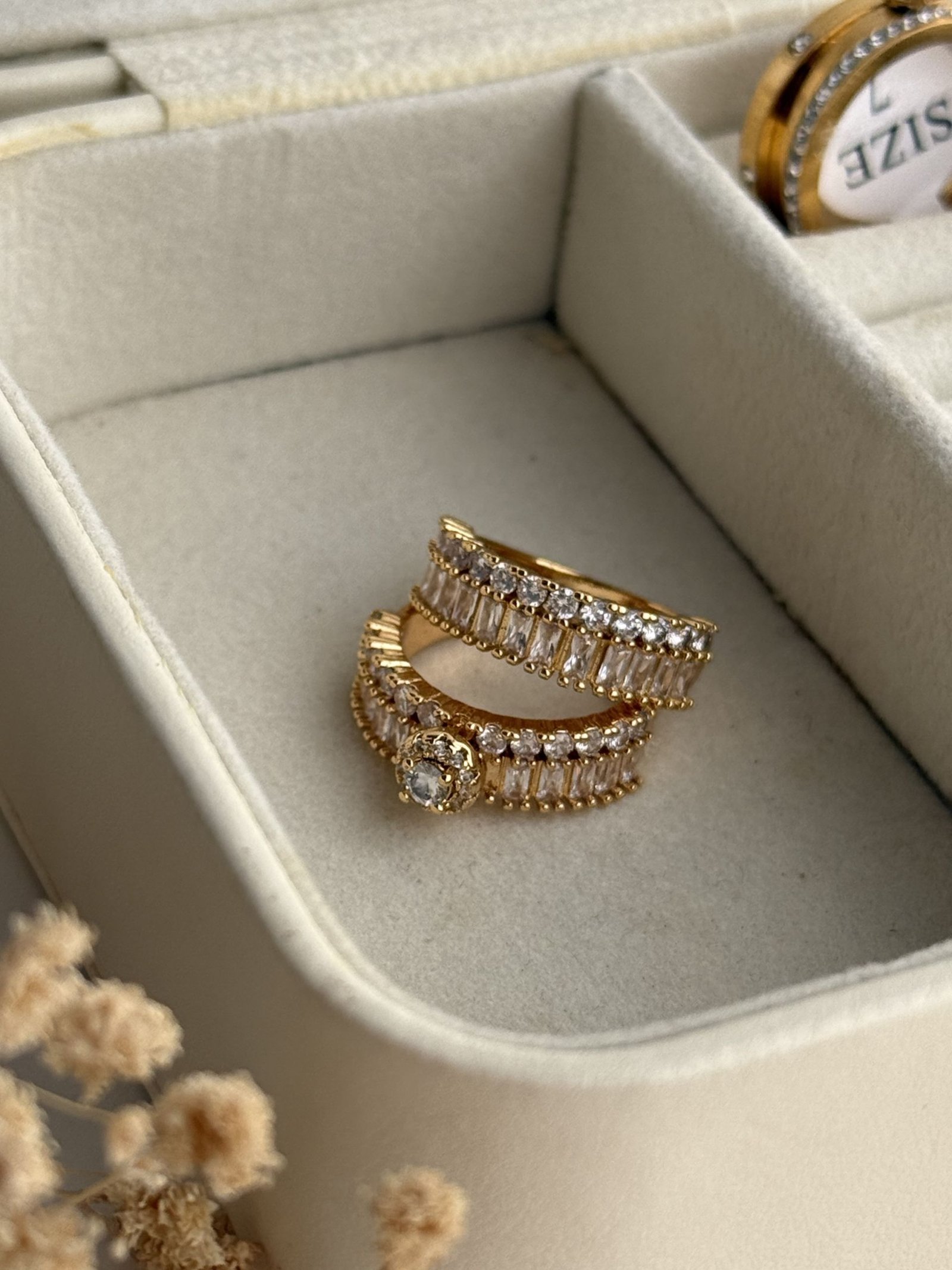 Aurelia Baguette Stack Ring Set
