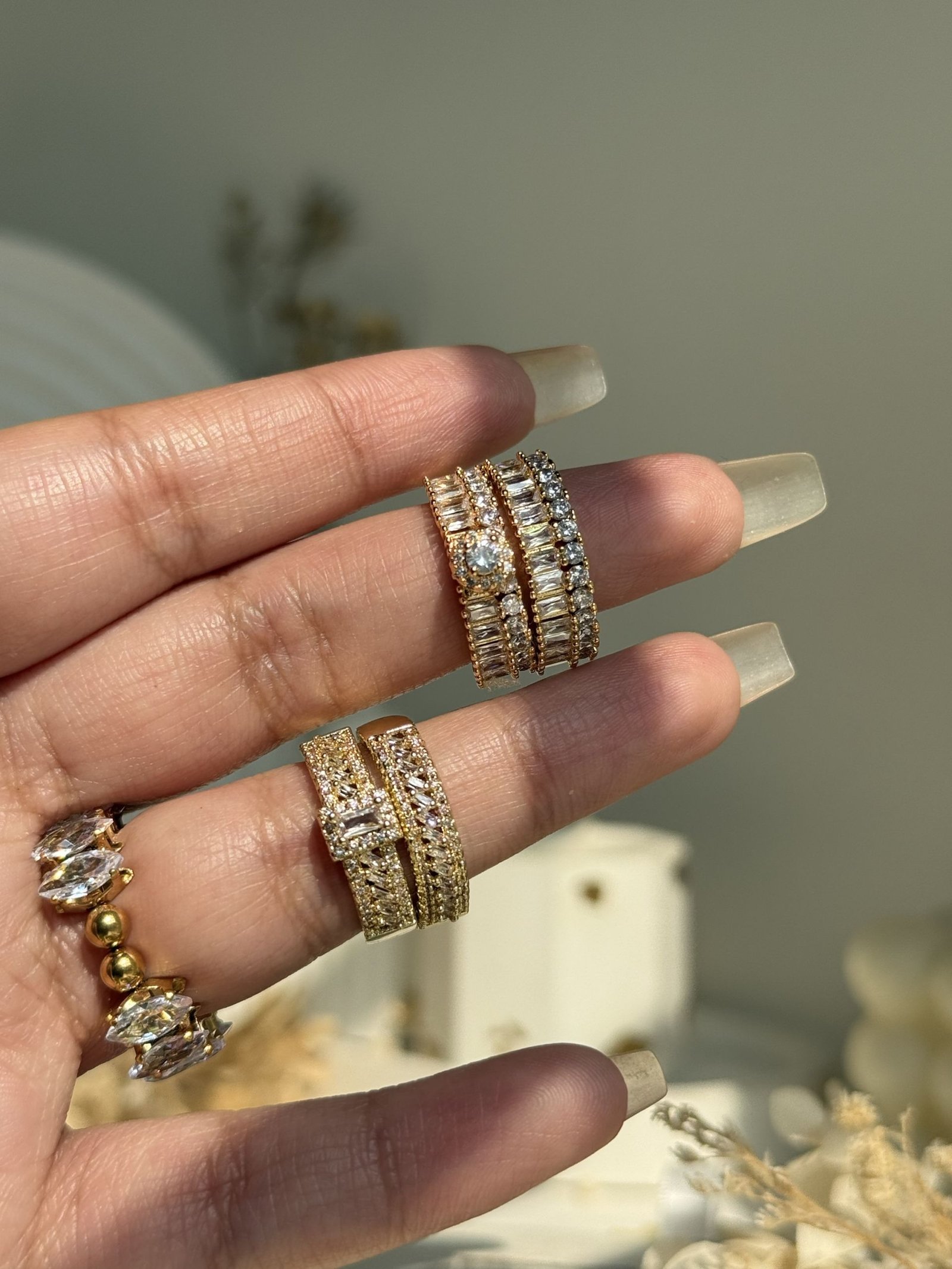 Celestia Luxe Stack Ring Set