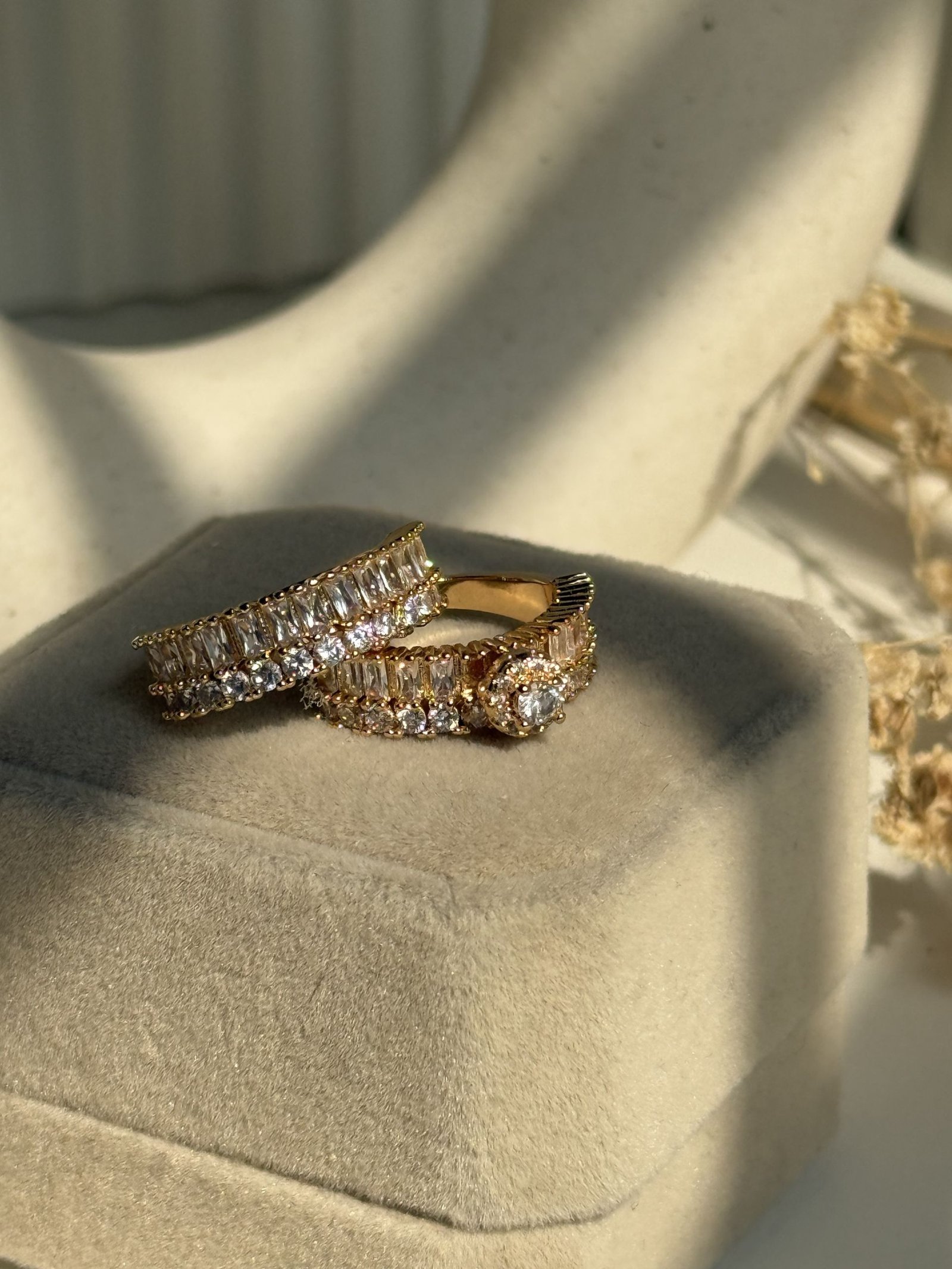 Aurelia Baguette Stack Ring Set
