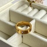 Amour Love Screw Band Ring