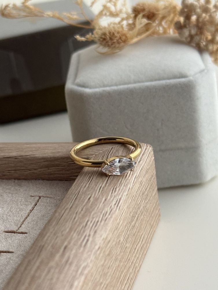 Marquise Aura Solitaire Ring