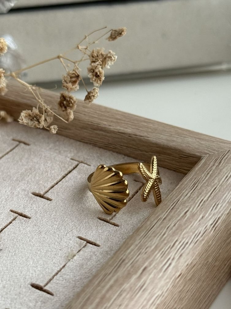 Ocean Charm Open Ring