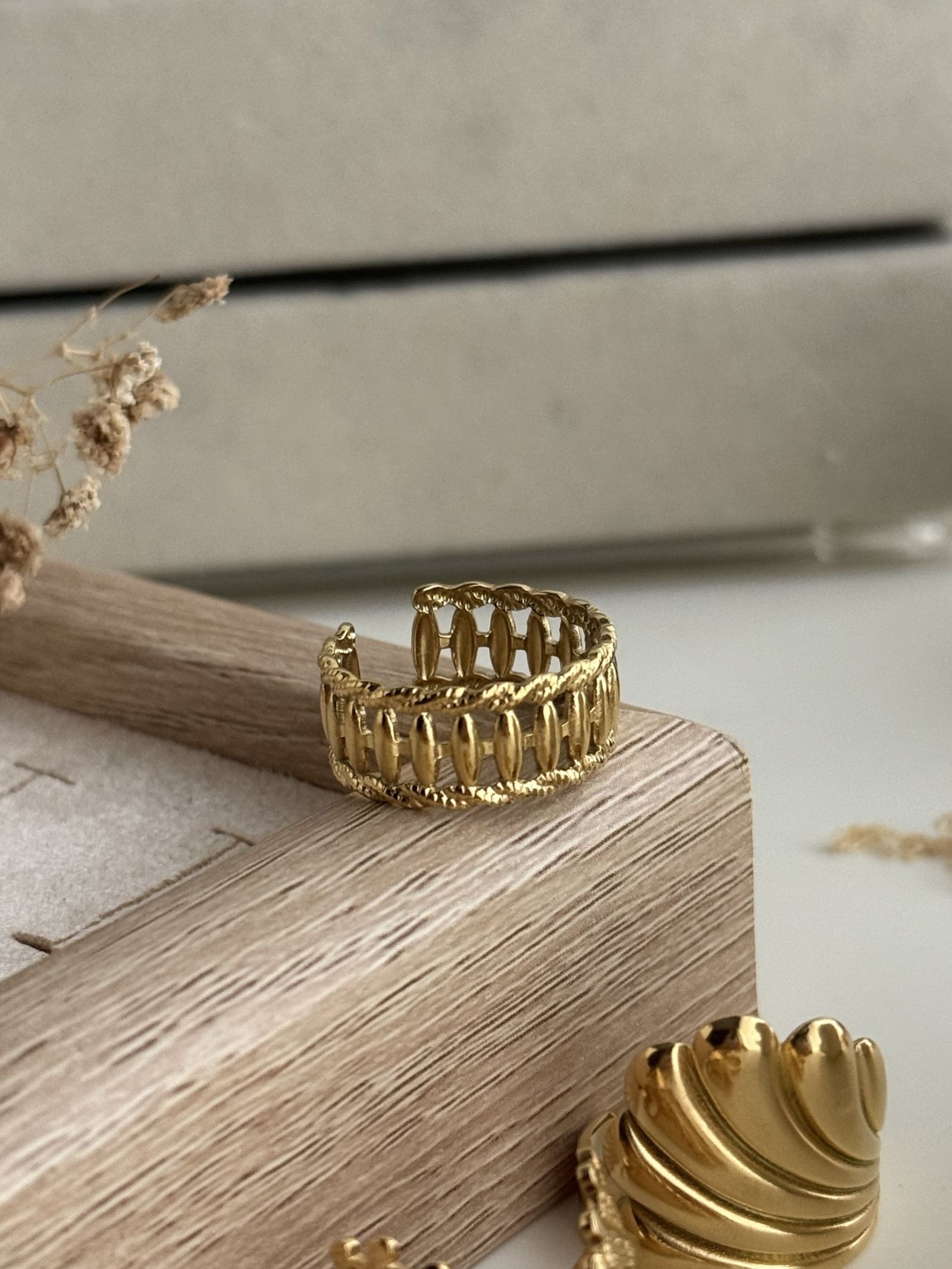 Lattice Link Open Ring