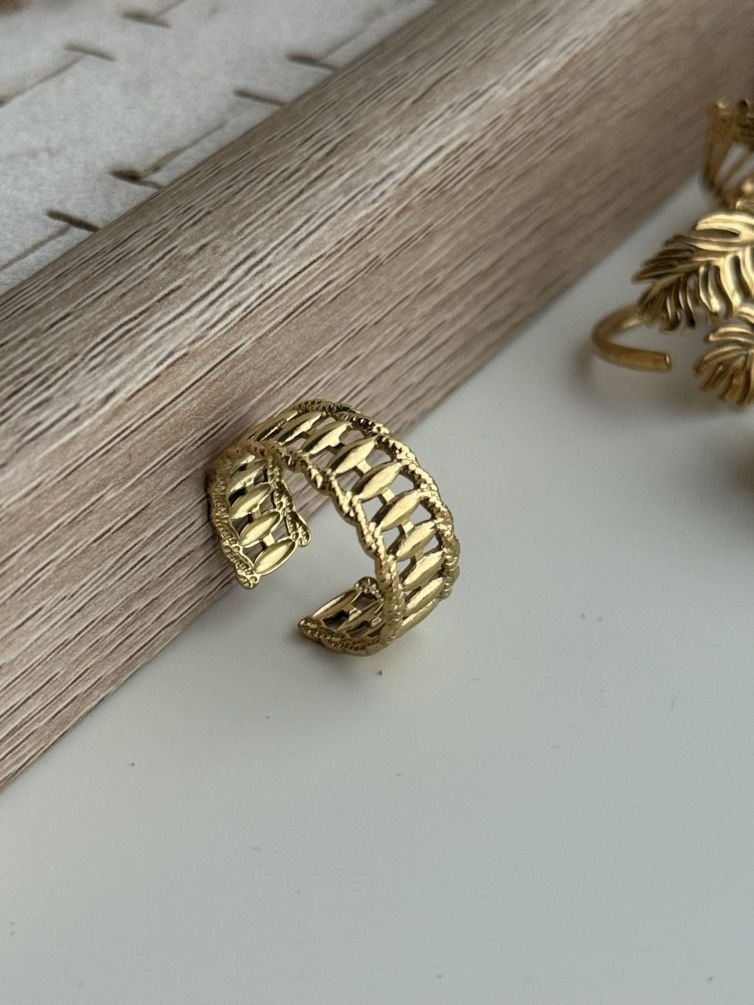 Lattice Link Open Ring