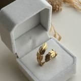 Feather Wrap Open Ring