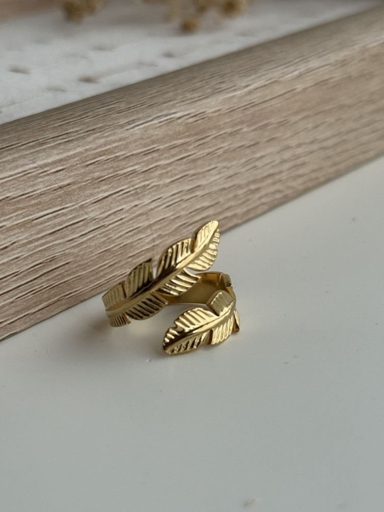 Feather Wrap Open Ring
