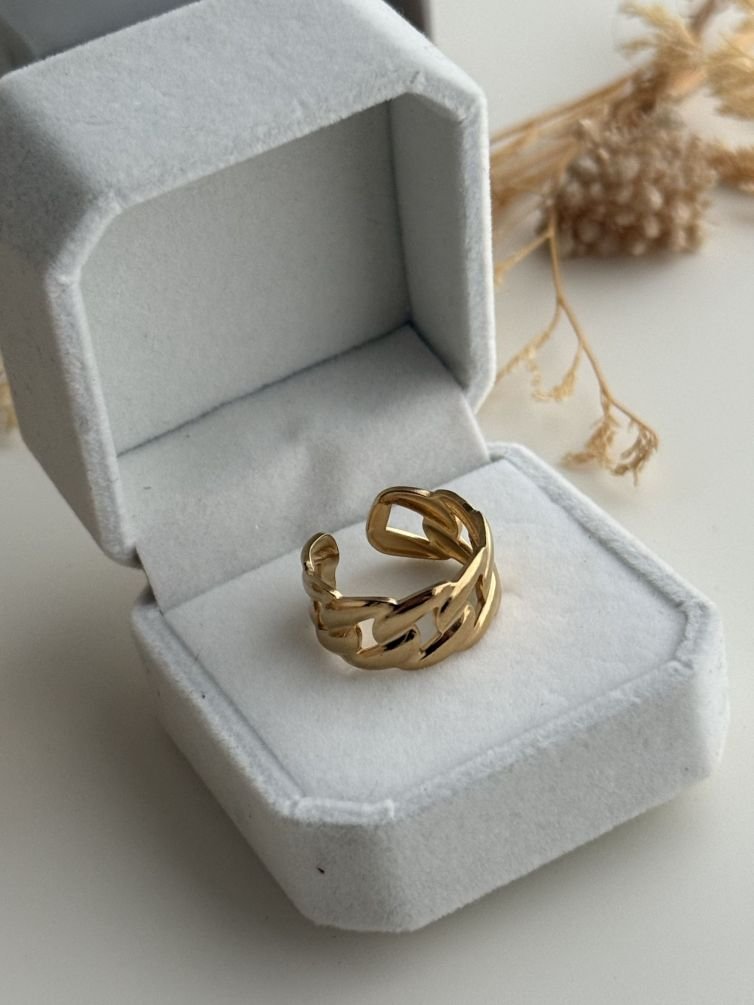 Link Chain Open Ring