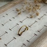 Interwoven Rope Open Ring