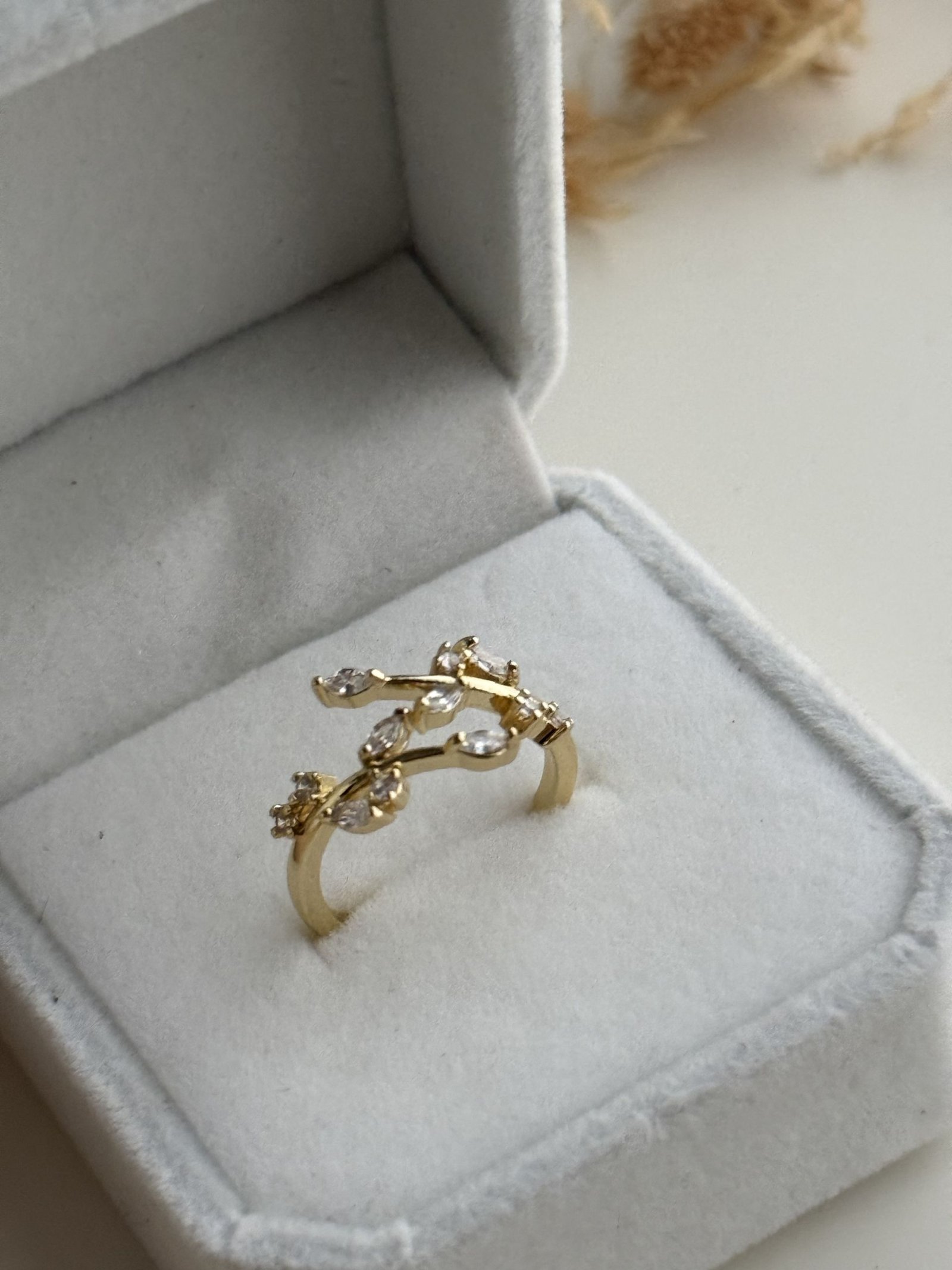 Aurielle Vine Crystal Ring