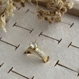 Aurelia Pavé Solitaire Ring