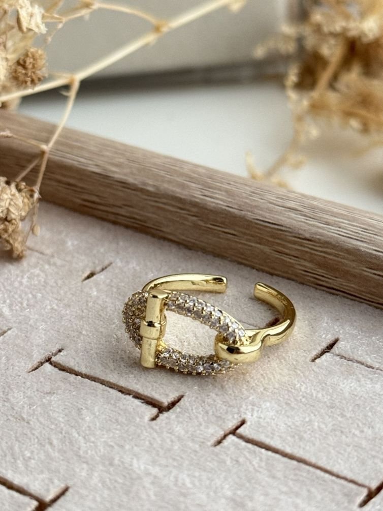 Celestia Oval Pavé Ring