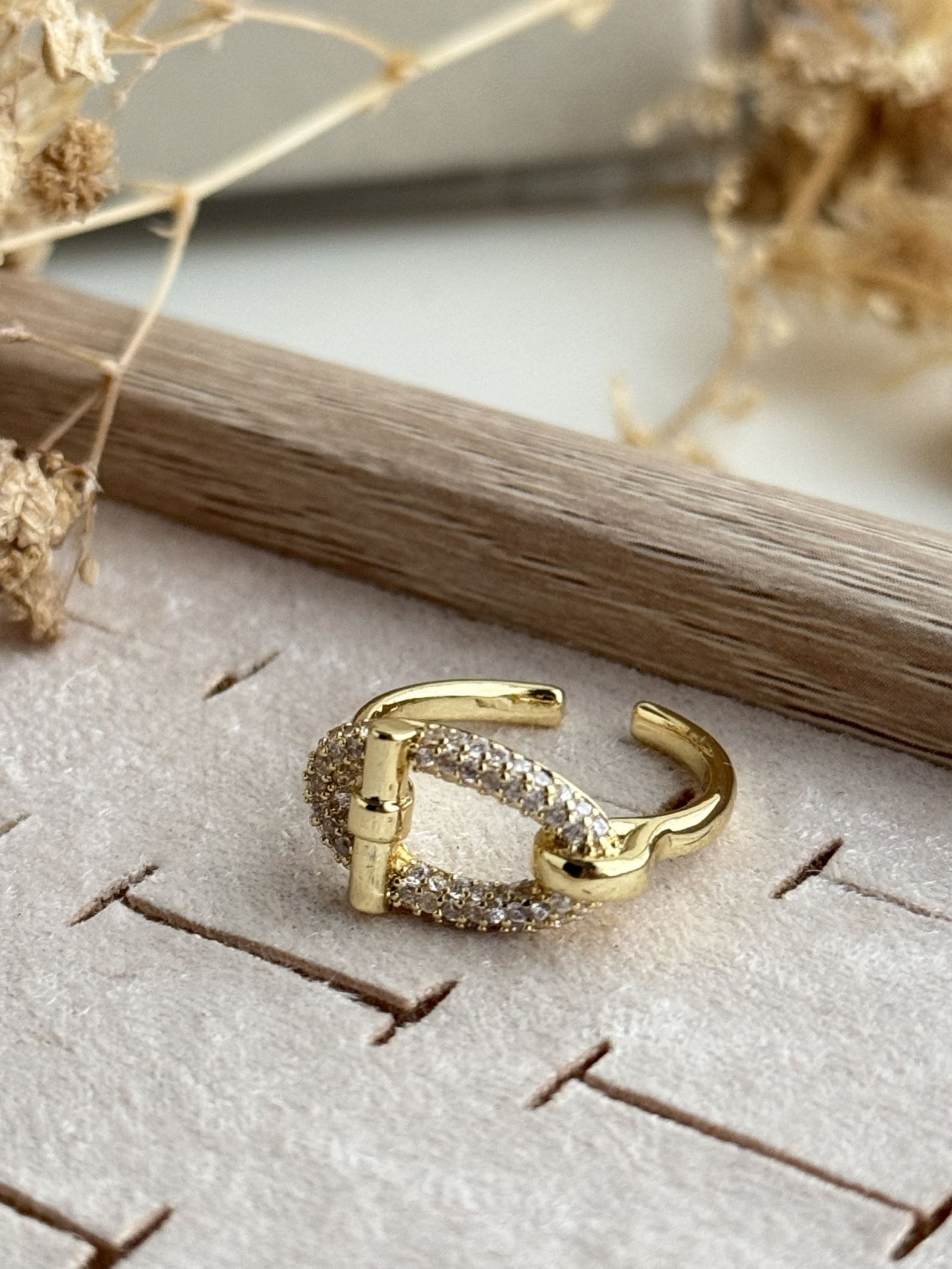 Celestia Oval Pavé Ring