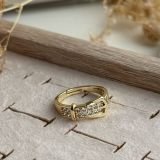 Aurelia Buckle Pavé Ring