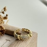 Aurelle Knot Pavé Ring