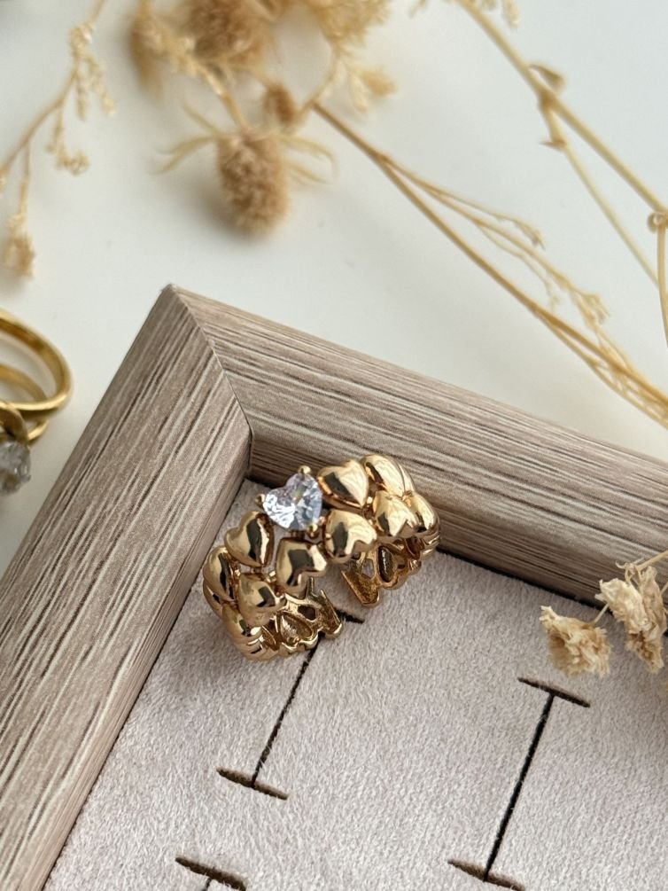 Aurielle Heart Halo Ring